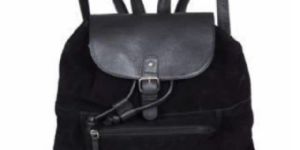 Ladies Buff Suede Leather Backpack Bags