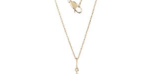 Yellow Gold Diamond Star Pendant with Chain