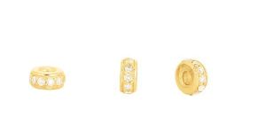 Gold Single Line Diamond Rondelle