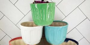 Khurja Ceramic Planter Pot for Indoor Plant
