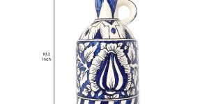 KHURJA CERAMIC Ceramic Bottle for Home Kitchen