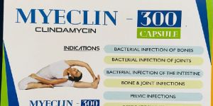 Myeclin Clindamycin 300mg Capsules