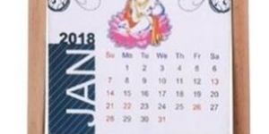 Desktop Calendar Clock Table Stand