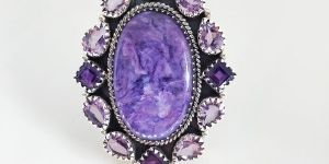 Charoite Handmade Ring