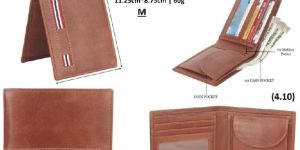 Mens Bifold Leather Wallet
