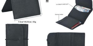 Mens Trifold Leather Wallet