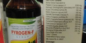 Pyrogen F syrup - improves platelets