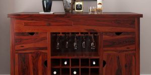 Solid Wood Bar Cabinet