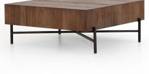 Square Metal Leg Coffee Table