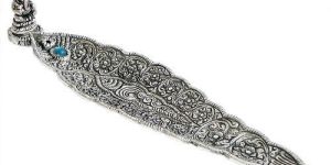 White Metal Incense Sticks Holder