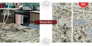 Marine Blue Granite Slab