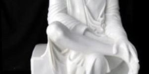 White Hindu Marble Sai Baba Statue