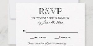 Rsvp Card