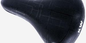 K.W 4K PVC Top PU Bicycle Saddle