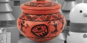 Clay Warli Timpali Curd Pot