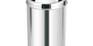 Stainless Steel Dustbin with Swing Lid