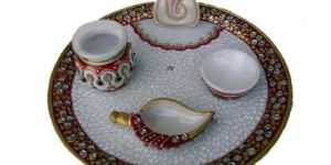 Marble Puja Thali