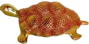 White Metal Gold Tortoise