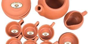 Earthen Tea And Coffee Set