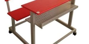 Stainless Steel 2 Seater Duel School Bench And Desk