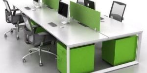 Steel Executive Shaped Desk