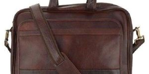 Dark Brown Leather Office Bag