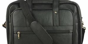 Plain Leather Laptop Office Bag