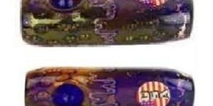 Shisha Pipe 4 Inches Glass Gold Fumed Pipe