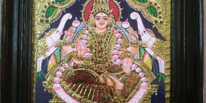Gajalakshmi Tanjore Painting
