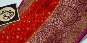 Semi Georgette Fancy Saree