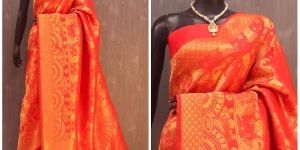 Pure Soft Silk Two Tone Kanjivaram Saree