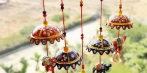 Ceramic Elephant Wind Chimes