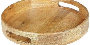 Wooden Full Round Tray
