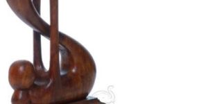 Wooden Dollar Love Sculpture