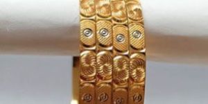 R50001 Gold and Silver Plated Brass Bangles