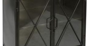 Metal and Glass Sideboard