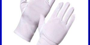 White Polyester Gloves