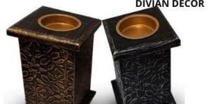 Wooden Candle Holder