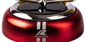 MOTOZOOP Metal Alloy Solar Perfume Fan Air Freshener