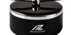 Motozoop Mini Metal Alloy Solar Perfume Fan Air Freshener
