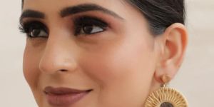 Woven White Rope & Shell Earrings