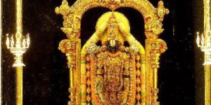 Tirupati Balaji Sculpture Gold Tanjore Painting