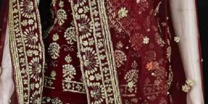 Elegant Maroon Bridal Lehenga