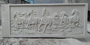 Sandstone Panels Horse Mural