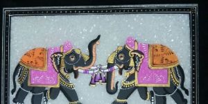 Painting on Marble Plate