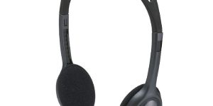 Logitech H111 Wired over Ear Headphones with Mic Gray