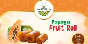 Papaya Fruit Roll up