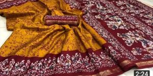 Batik Border Sarees