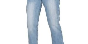 Mens Faded Denim Jeans