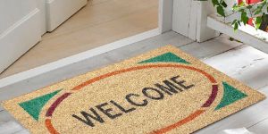 Natural Printed Coir Door Mats - Welcome - CB45x75-04-03